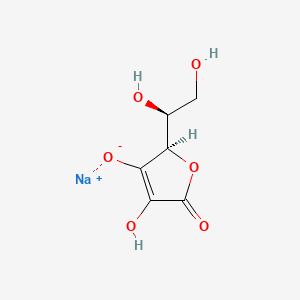 Chemical structure of Sodium ascorbate