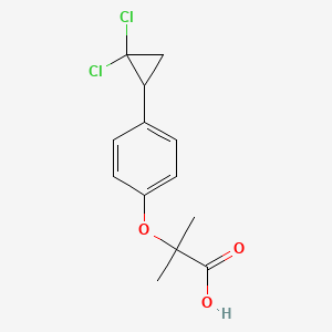 Chemical structure of Ciprofibrate