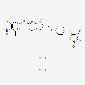 Chemical structure of Inolitazone dihydrochloride
