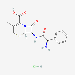 Chemical structure of Cephalexin hydrochloride