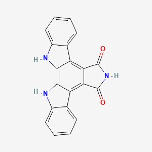 Chemical structure of Arcyriaflavin A