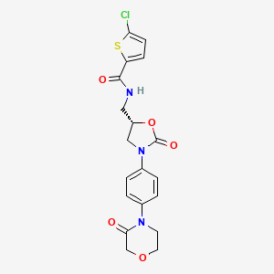Chemical structure of Rivaroxaban