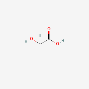 Chemical structure of Lactic acid