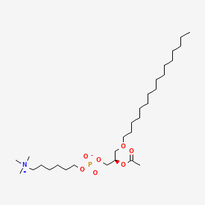 Chemical structure of Hexanolamino PAF C-16