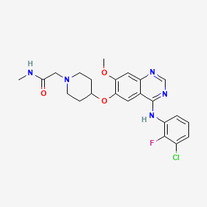 Chemical structure of Sapitinib