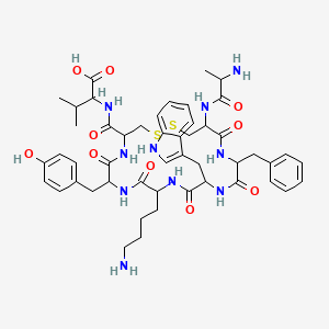 Chemical structure of Acfwkycv
