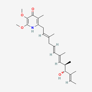 Chemical structure of Piericidin A