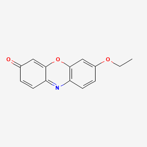 Chemical structure of 7-Ethoxyresorufin