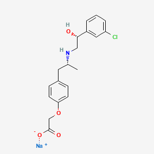 Chemical structure of BRL-37344 sodium