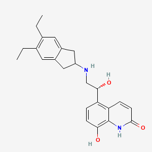 Chemical structure of Indacaterol