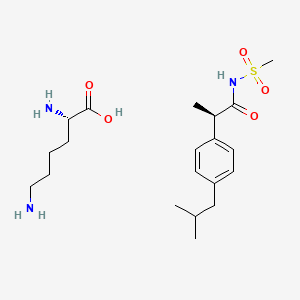 Chemical structure of Reparixin lysine
