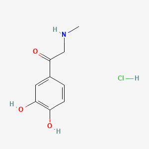 Chemical structure of Adrenalone HCl