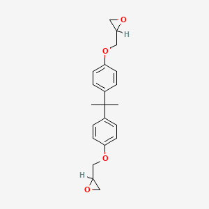 Chemical structure of BADGE