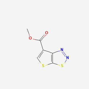 Chemical structure of 2,3-dihydrothieno-Thiadiazole Carboxylate