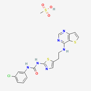 Chemical structure of SNS-314 Mesylate