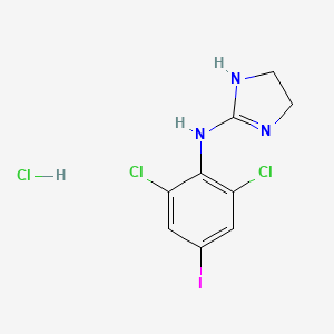 Chemical structure of p-Iodoclonidine hydrochloride