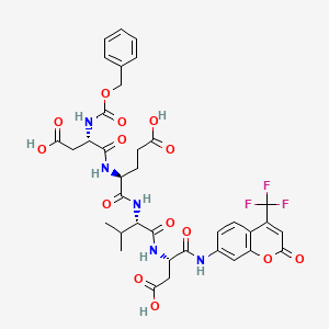 Chemical structure of Z-DEVD-AFC