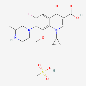 Chemical structure of Gatifloxacin mesylate