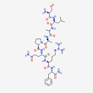 Chemical structure of Neuropeptide SF (mouse, rat)