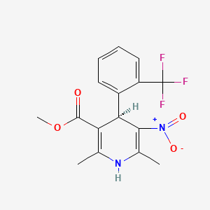 Chemical structure of (R)-(+)-Bay K 8644