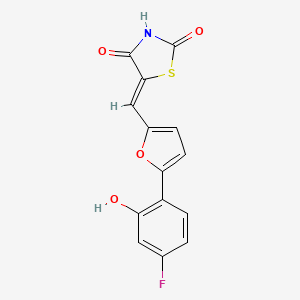 Chemical structure of AS-252424