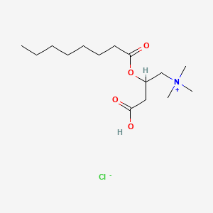 Chemical structure of Octanoylcarnitine chloride