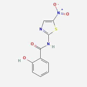 Chemical structure of Tizoxanide