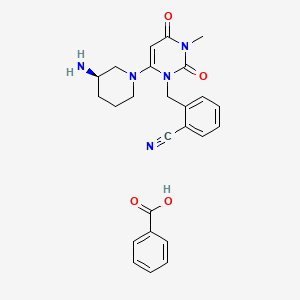 Chemical structure of Alogliptin Benzoate