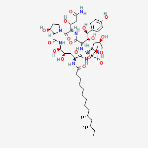 Chemical structure of Pneumocandin B0