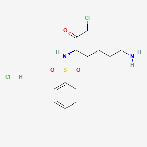 Chemical structure of Tosyllysine Chloromethyl Ketone (hydrochloride)