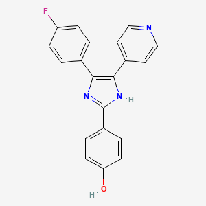 Chemical structure of SB202190 (FHPI)