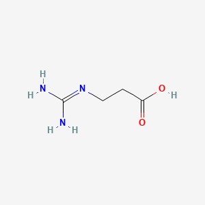 Chemical structure of 3-Guanidinopropionic Acid