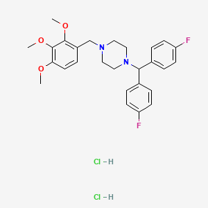 Chemical structure of Lomerizine HCl
