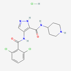 Chemical structure of AT7519 Hydrochloride