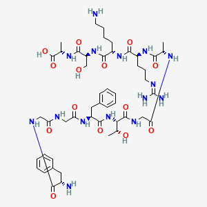 Chemical structure of Orphanin FQ (1-11)