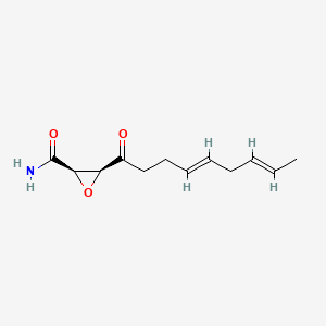 Chemical structure of Cerulenin