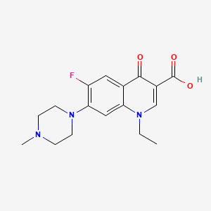Chemical structure of Pefloxacin
