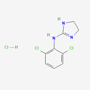 Chemical structure of Clonidine HCl