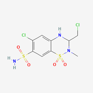 Chemical structure of Methyclothiazide