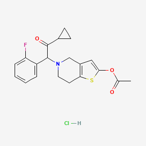 Chemical structure of Prasugrel hydrochloride
