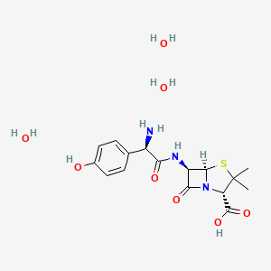 Chemical structure of Amoxicillin trihydrate