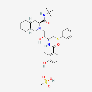 Chemical structure of Nelfinavir Mesylate