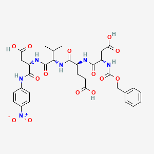 Chemical structure of Z-DEVD-pNA
