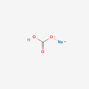 Chemical structure of Sodium bicarbonate