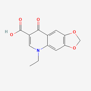 Chemical structure of Oxolinic acid