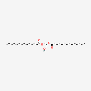 Chemical structure of 1,2-Dimyristoyl-sn-glycerol