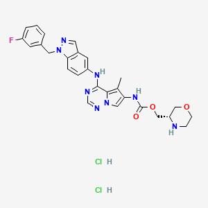 Chemical structure of BMS 599626 dihydrochloride