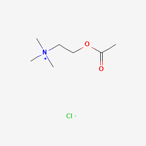 Chemical structure of Acetylcholine Chloride