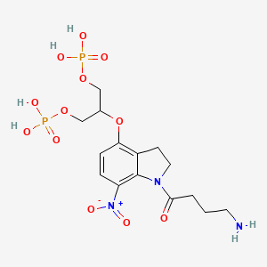 Chemical structure of DPNI-caged-GABA