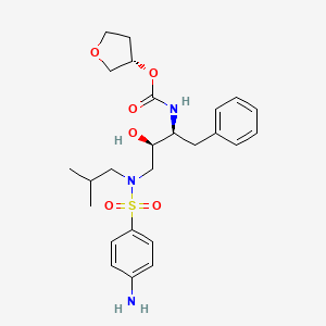 Chemical structure of Amprenavir